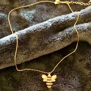 NWOT KATE SPADE PAVE BUMBLEBEE PENDANT NECKLACE
